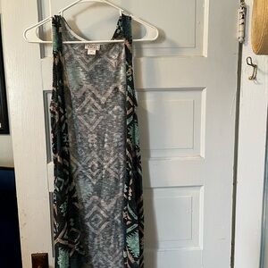 Aztec Pattern Sleeveless Cardigan